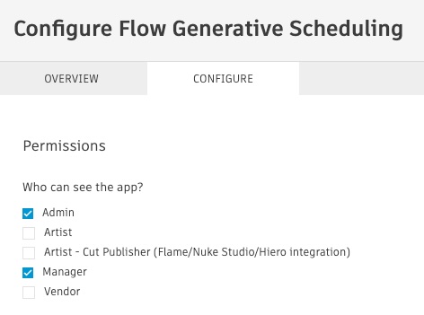 Configure permissions