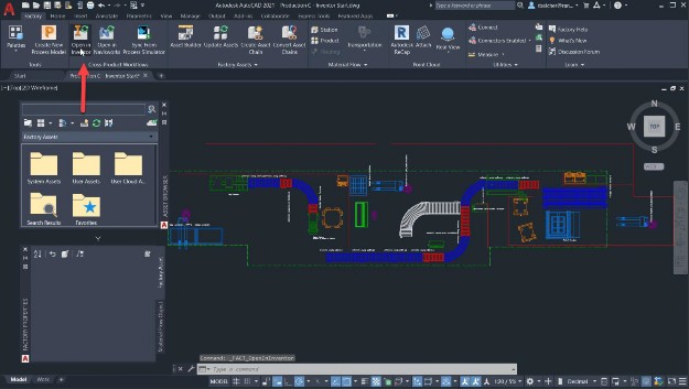 Using the Open in Inventor command