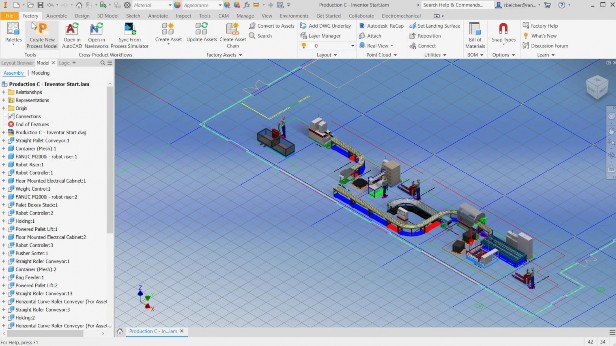 The 3D assembly in Autodesk Inventor