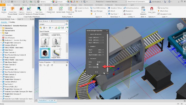 Selecting the Case Sealer and using the iLogic form