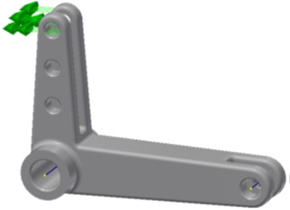 Inventor Nastran model with forces applied