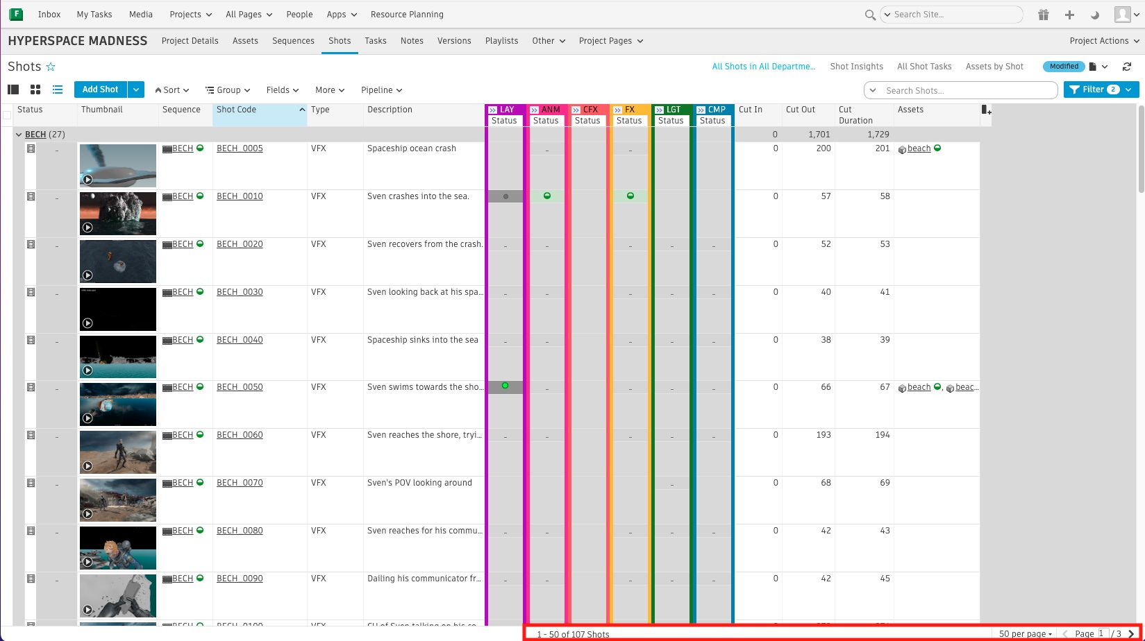 Adjusting paging results