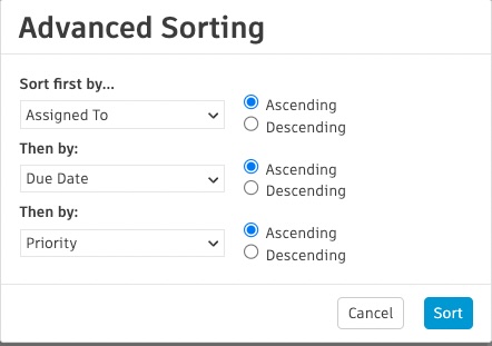 Advanced Sorting