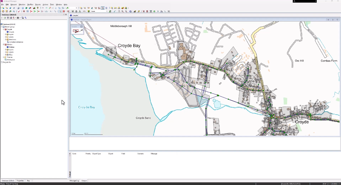 The InfoAsset Manager user interface.