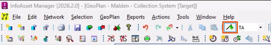 On the Edit toolbar, Use edit flag highlighted in red.