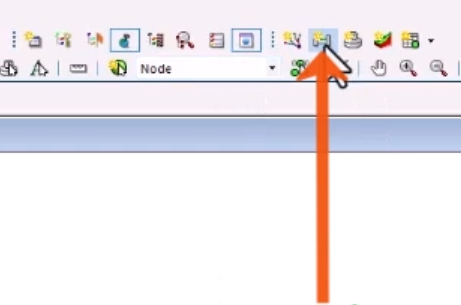 On the Window toolbar, New Long Section being selected and called out with a red arrow.
