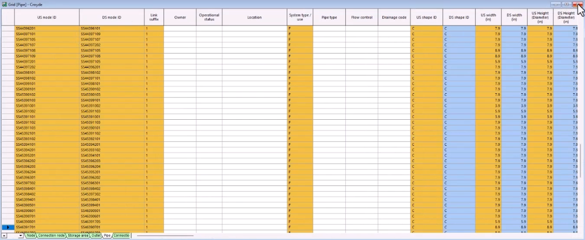 The Properties window.