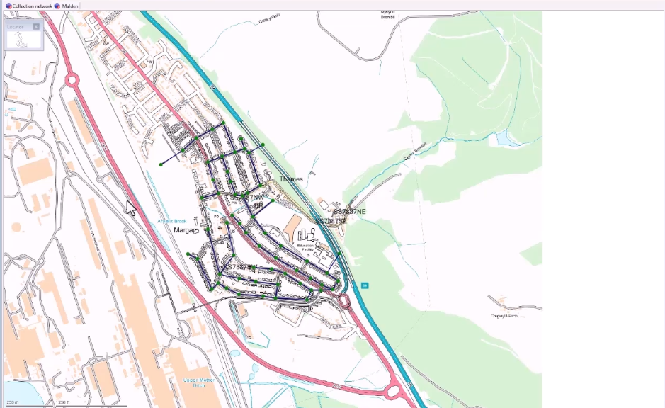 The Background layer list applied to the GeoPlan.