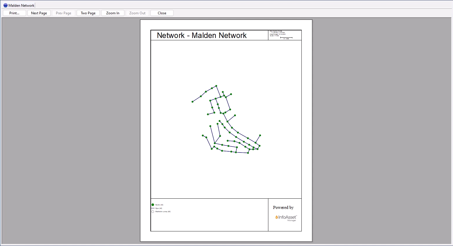 An example of a print preview.