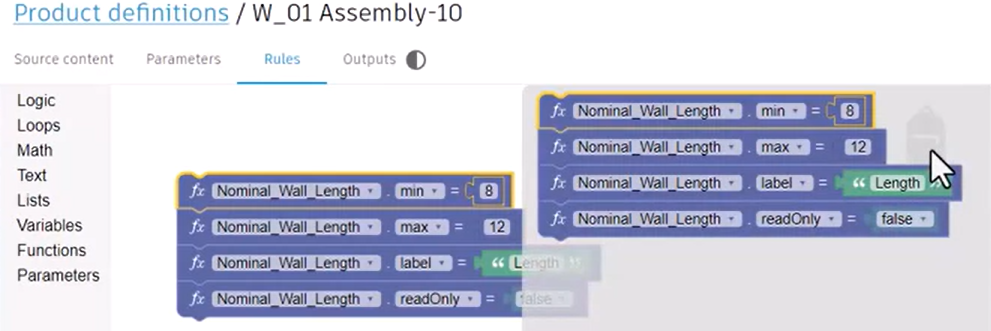 The Backpack contents revealed to show that it contains the same connected blocks as the blocks on the canvas.