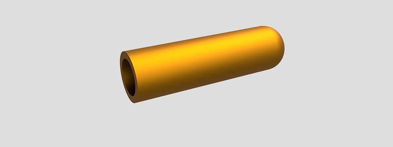 Fusion 3D model of a pen cap