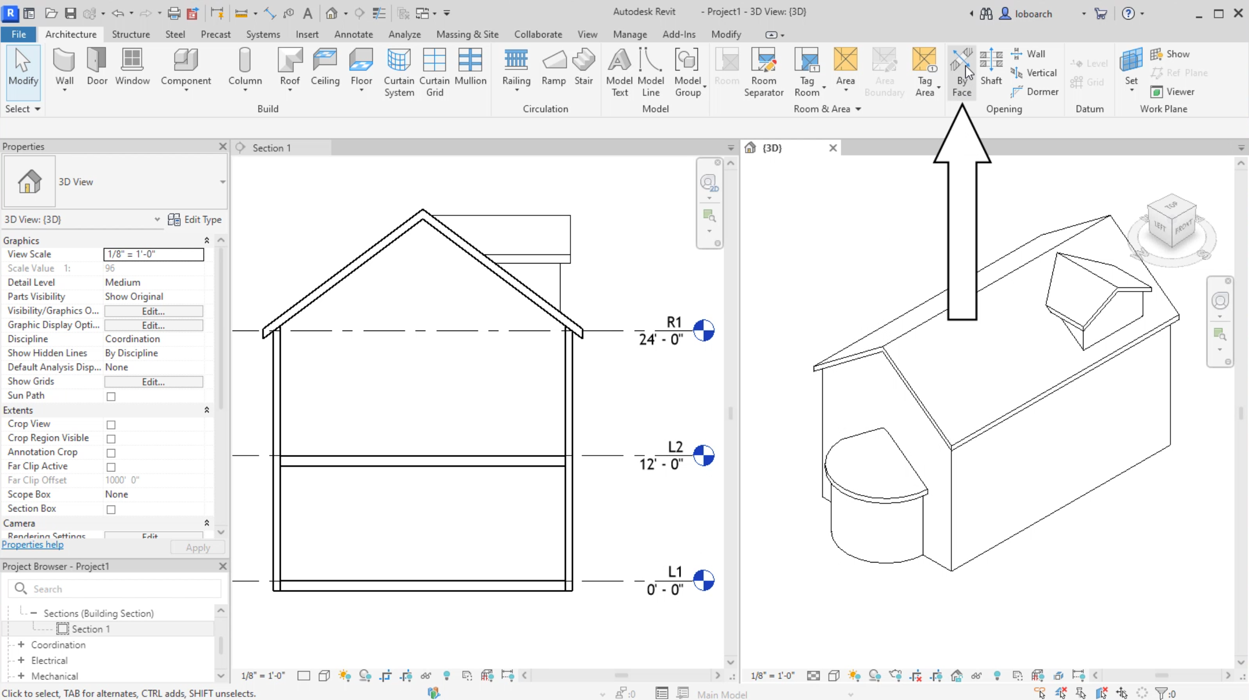 Creating openings in the building model | Autodesk