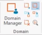 The Domain panel in the InfoWater Pro tab of the ribbon with Reduce Domain being selected