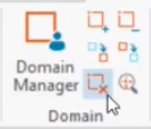 The Domain panel in the InfoWater Pro tab of the ribbon with Clear Domain being selected