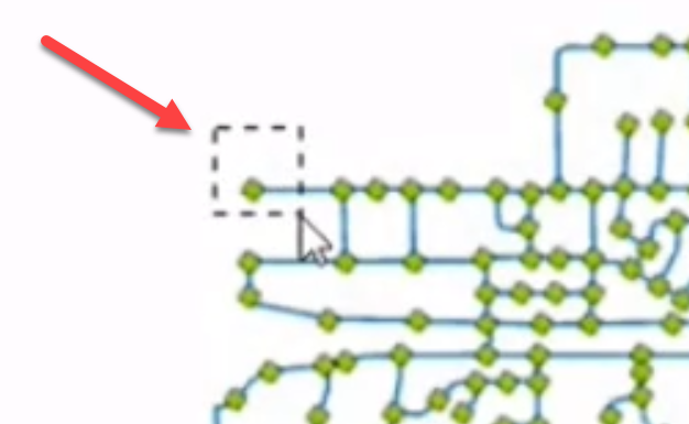 A junction selected in the model after the Standard pattern has been applied