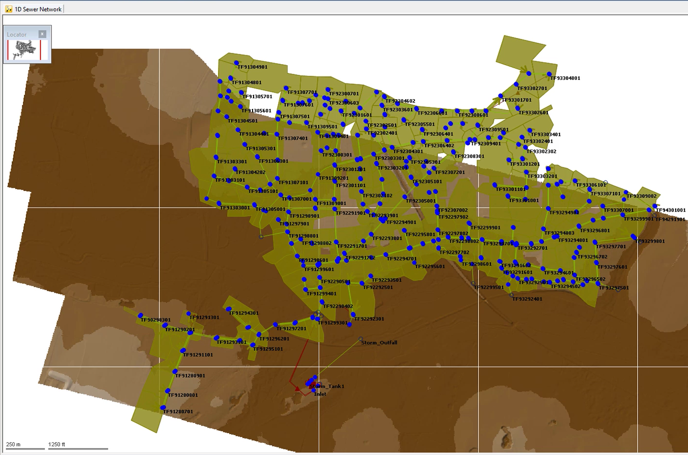 A ground model opened on the ICM GeoPlan.