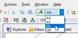 In the Edit toolbar, Use edit flag drop-down, IN is selected.