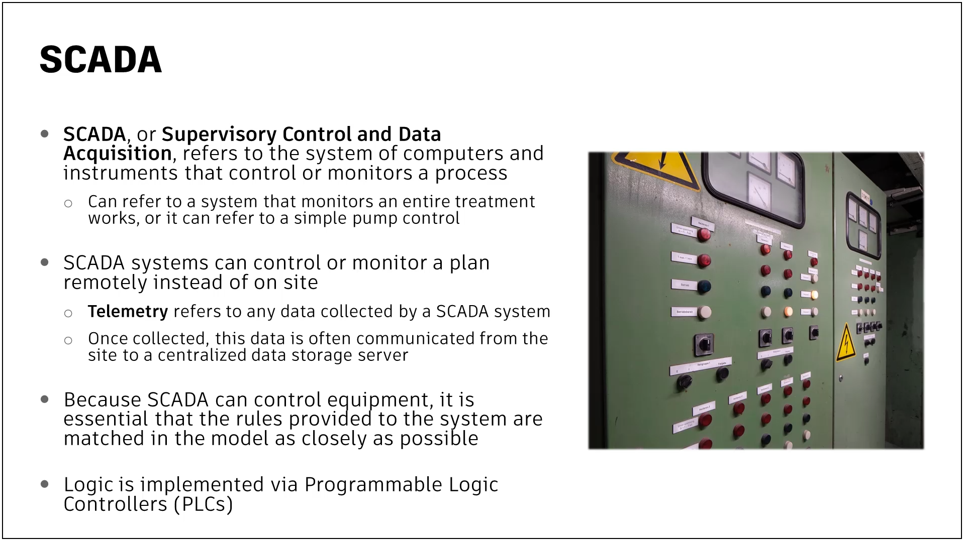 data presentation in scada