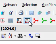 The Tools toolbar, with the Graph selected objects command highlighted.