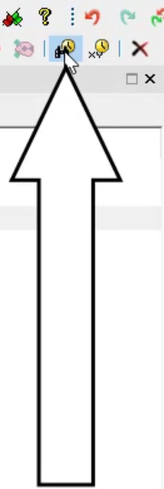 The Operations toolbar with the Find network objects command called out and selected.