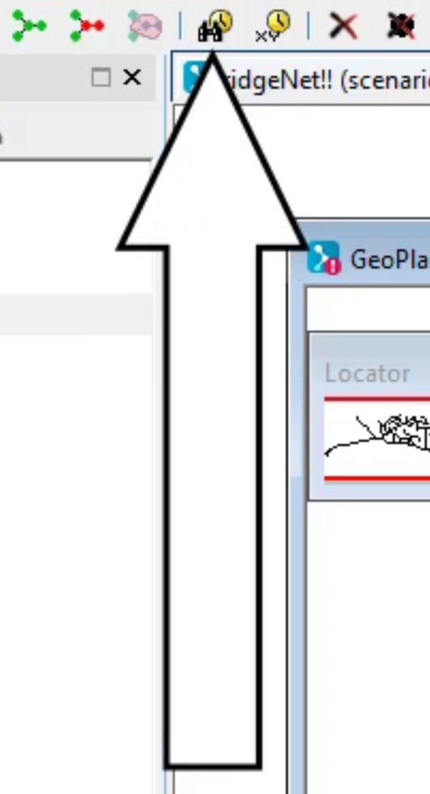 The Operations toolbar with the Find network objects command called out.