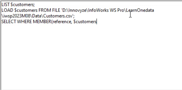 The SQL dialog box with the SQL query entered.