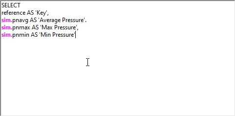 In the SQL dialog box, the text box with the query entered.