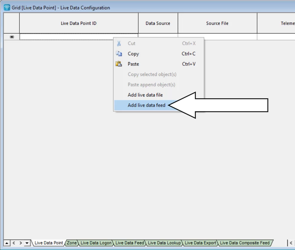 Working with live data in InfoWorks WS Pro Setting up a live data