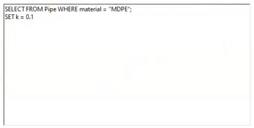 In the SQL dialog box, the text box with the SQL query entered.