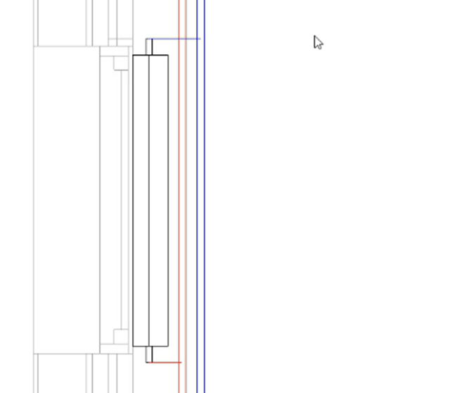 The heating return pipe connected to the second radiator in the system.