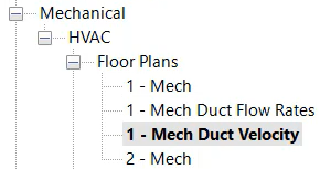 A portion of the Project Browser, showing a duplicate floor plan created and named for this example.