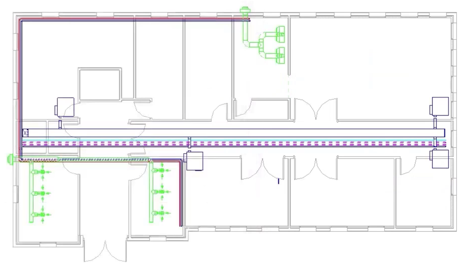 In the floor plan view, all systems with the abbreviation FCU-S are no longer visible.