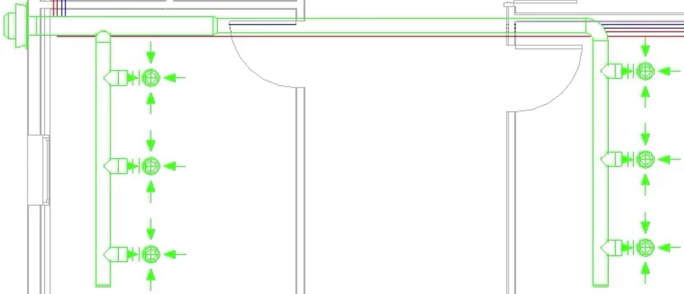 A view of the ventilation system after resolving the issue shows no warnings.